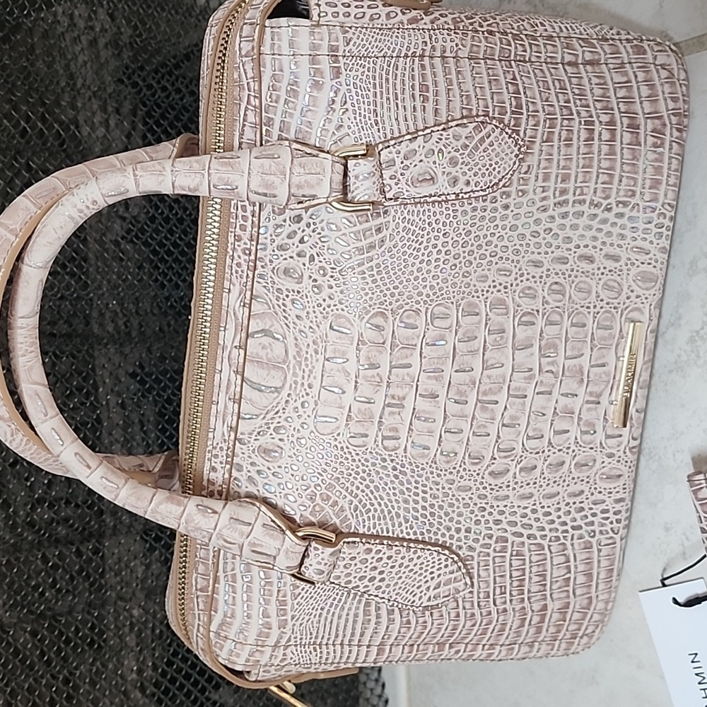 💕💜 BRAHMIN BIRCH MINI MELBOURNE Micaela Satchel & Ady Wallet 💜💕